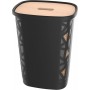 EDA Bac pour granuls de bois, 70 litres, noir