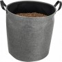 EDA Sac pour granuls de bois, feutre, 60 litres, gris fonc