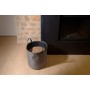 EDA Sac pour granuls de bois, feutre, 60 litres, gris fonc