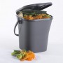 EDA Poubelle compost, 6 litres, anthracite