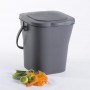 EDA Poubelle compost, 6 litres, anthracite