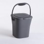 EDA Poubelle compost, 6 litres, anthracite