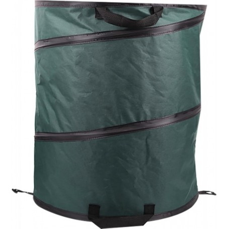 EDA Sac de jardin POP UP, 117 litres, polyester, vert fonc