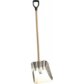 EDA Pelle avec manche en bois, largeur: 360 mm, argent