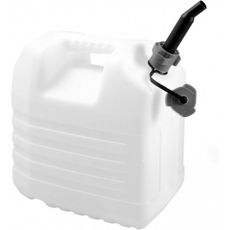 EDA Jerrican, 5 litres, avec bec verseur, blanc