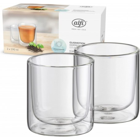 alfi Set de verres GLASSMOTION, paroi double, 190 ml