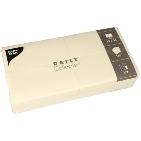 PAPSTAR Serviette bistrot, 320 x 320 mm, 3 couches, crme