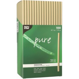 PAPSTAR Paille en roseau \"pure\", 200 mm, naturel