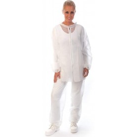 HYGOSTAR Pantalon usage unique, en PP non tiss, blanc, L