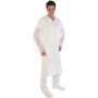 HYGOSTAR Blouse visiteur avec boutons pression, blanc