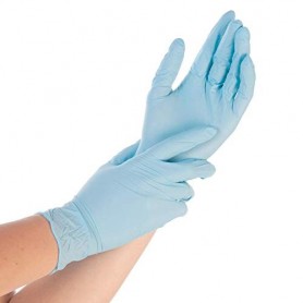 HYGONORM Gant nitrile Safe Fit, XL, sans poudre, bleu