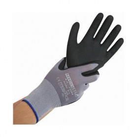 HYGOSTAR Gant de travail Ergo Flex, L, gris/noir