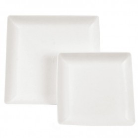 NATURE Star Assiette en canne sucre Eleganza, carr