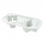 NATURE Star Porte-gobelets Double, canne sucre, blanc