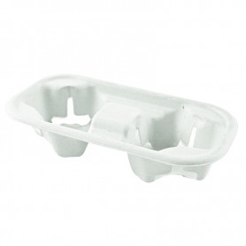 NATURE Star Porte-gobelets Double, canne sucre, blanc