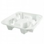 NATURE Star Porte-gobelets Quattro, canne sucre, blanc