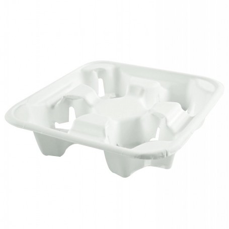 NATURE Star Porte-gobelets Quattro, canne sucre, blanc