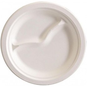NATURE Star Assiette en canne sucre, rond, 229 mm