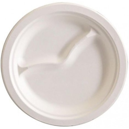NATURE Star Assiette en canne sucre, rond, 229 mm