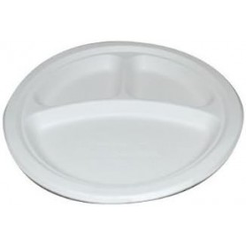 NATURE Star Assiette en canne sucre, rond, 260 mm