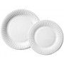 NATURE Star Assiette en carton, rond, 230 mm, blanc