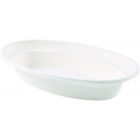 NATURE Star Plat en canne sucre, ovale, 680 ml, blanc
