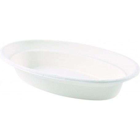 NATURE Star Plat en canne sucre, ovale, 680 ml, blanc