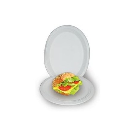 NATURE Star Assiette en canne sucre, ovale, 265 x 200 mm