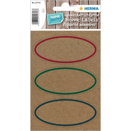 HERMA tiquette pour la maison HOME, 76 x 35 mm, ovale