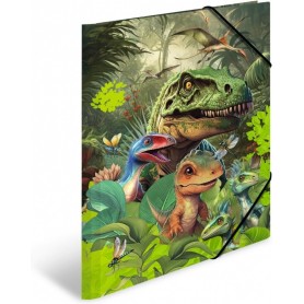 HERMA Chemise lastique \"Dino World\", carton, A3