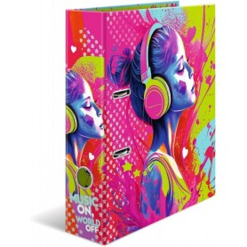 HERMA Classeur motifs \"Music Girl\", A4, 70 m