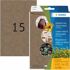 HERMA tiquette polyvalente silphie, diamtre: 32 mm, brun