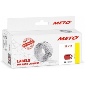 METO Vordruck-Etiketten fr Preisauszeichner, 22 x 12 mm