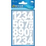 ZDesign HOME Sticker de chiffres, chiffres 0-9, blanc