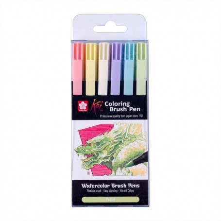 SAKURA Feutre pinceau Koi Colouring Brush Pen \"Pastel\"