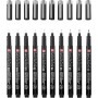SAKURA Feutre fin Pigma Micron, set de 10 + tui GRATUIT
