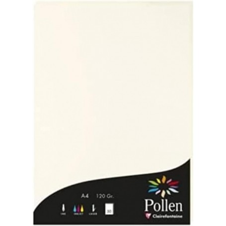 Pollen by Clairefontaine Papier A4, blanc naturel