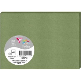 Pollen by Clairefontaine Carte C6, vert sauge