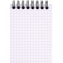 RHODIA Bloc spiral No. 11, A7, quadrill 5x5, noir