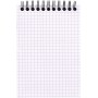 RHODIA Bloc spiral No. 13, format A6, quadrill 5x5, noir