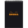 RHODIA Bloc spiral No. 16, format A5, quadrill 5x5, noir