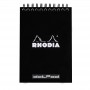 RHODIA Bloc spiral No. 13, format A6, pointill dot, noir