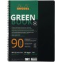RHODIA Cahier spirale GREENBOOK, A4+, quadrill, noir