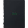 RHODIA Cahier spirale GREENBOOK, A4+, quadrill, noir