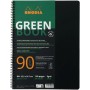 RHODIA Cahier spirale GREENBOOK, A4+, lign, noir