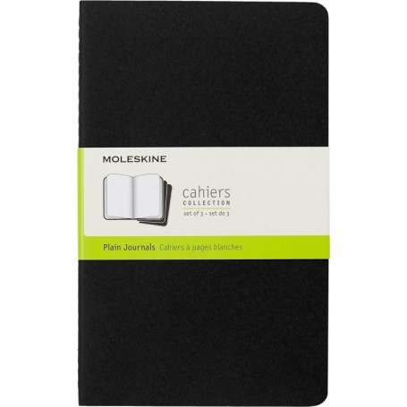 MOLESKINE Cahier, L/A5, uni, carton, noir