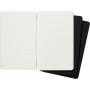 MOLESKINE Cahier, L/A5, uni, carton, noir