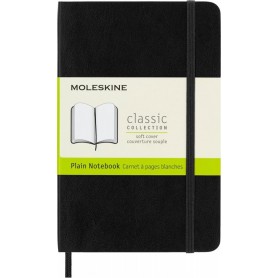 MOLESKINE Carnet souple, P/A6, uni, noir
