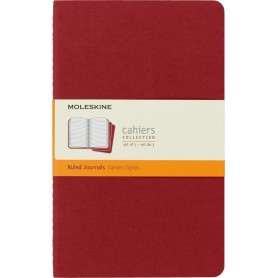 MOLESKINE Cahier, L/A5, lign, carton, rouge