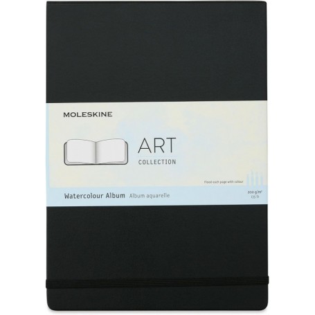 MOLESKINE Album aquarelle, XL/A4, 200g/m2, noir